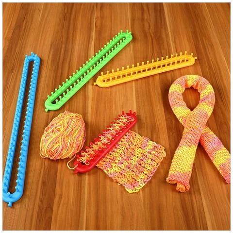 Set Telaio Maglia Uncinetti 4pz + Accessori Ferri Ago Unicnetto Sciarpa Guanti - Foto 5