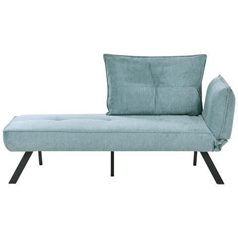 Chaise Longue Versione Destra Rocamadour Tessuto Azzurro - Foto 2