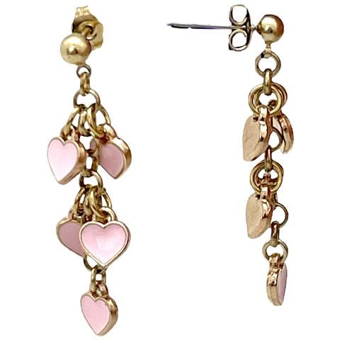 Ciondolo A Cascata Con Cuori In Oro Rosa - Foto 2