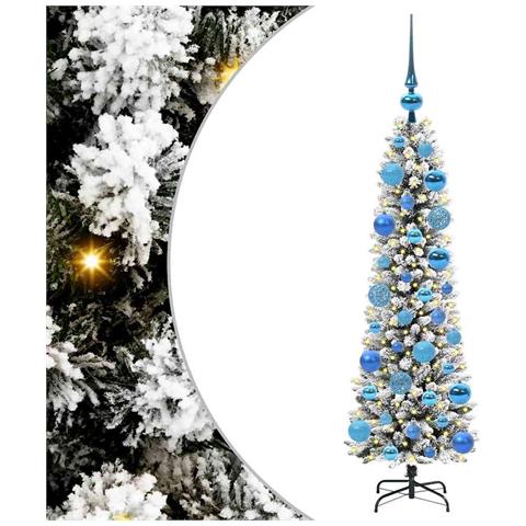 Albero di Natale artificiale con 150 LED Bianco 120 cm - Foto 1