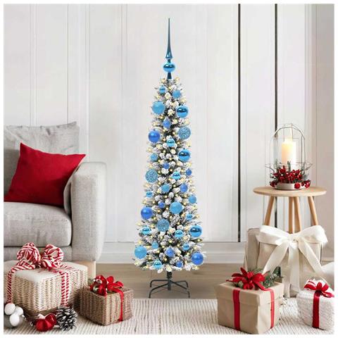 Albero di Natale artificiale con 150 LED Bianco 120 cm - Foto 2