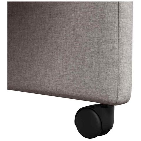 Sedie da Pranzo con Ruote 2 pcs Talpa 57 x 67 x 95 cm Tessuto - Foto 9