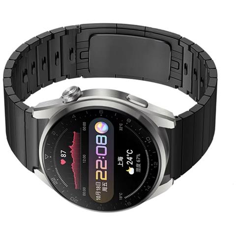 Cinturino Per Orologio A Sgancio Rapido In Acciaio Inossidabile Nero Per Huawei Gt3/gt2 Pro 46 Mm - Foto 2