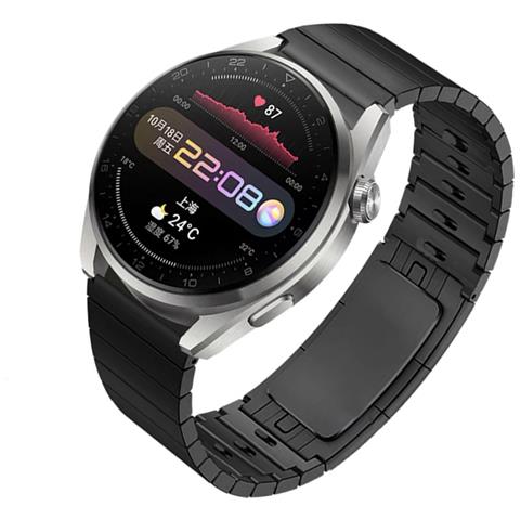 Cinturino Per Orologio A Sgancio Rapido In Acciaio Inossidabile Nero Per Huawei Gt3/gt2 Pro 46 Mm - Foto 3