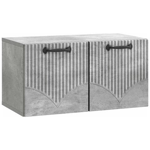 Mobile Porta TV da Muro Grigio Cemento 59,5 x 31 x 30 cm - Foto 1