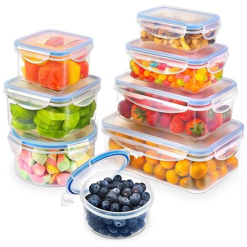 Contenitori alimentari SE-16PCS. 16 pezzi. 8 contenitori. 5.54 L - Foto 1