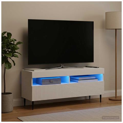 Mobile TV LED Bianco Legno ingegnerizzato - Foto 2