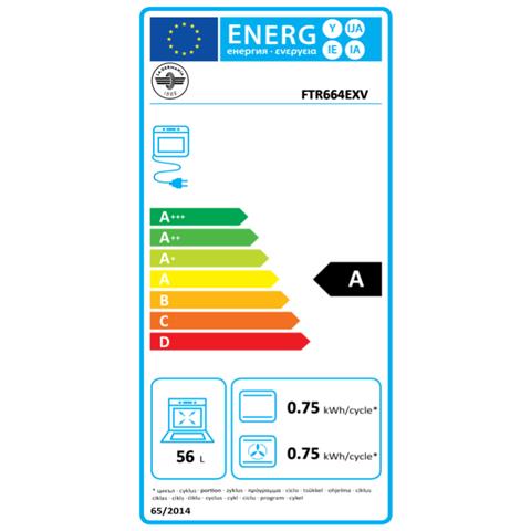 LA GERMANIA - Cucina Elettrica FTR664EXV 4 Fuochi a Gas Forno Elettrico  Multifunzione Ventilato Classe A Dimensioni 60 x 60 cm Colore Inox Serie  Futura - ePRICE