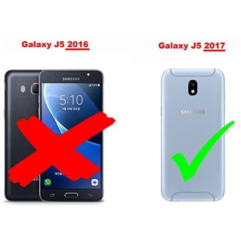 Catena Di Telefoni Cellulari Compatibile Con Samsung Galaxy J5 2017 In Nero Argento - Coperchio Protettivo In Silicone Con Anelli D'oro, Cinturino In Corda E Custodia Staccabile - Foto 2