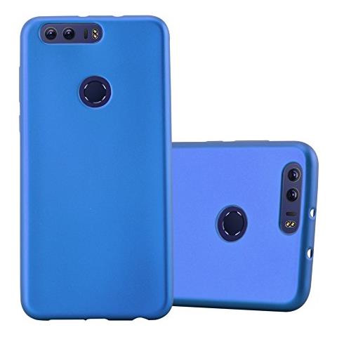 Custodia Compatibile Con Honor 8 In Blu Metallico - Coperchio Protettivo In Silicone Tpu Flessibile - Foto 1