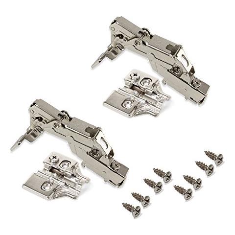 1015107 Kit Cerniera Collo Alto Con Scodellino Ø35mm 165chiusura Soft E Basetta Da Avvitare Con Regolazione Eccentrica, Set Di 2 - Foto 1