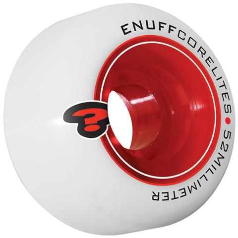 Ruote Skateboard Corelites 52mm White / red 4 Pz - Foto 1