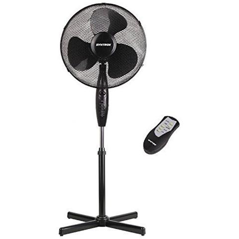 Svt-50w Nero Ventilatore Con Telecomando, Timer E Oscillazione Macchina Del Vento Ventilatore Assiale Ventilatore Con Piantana Ventola Ventola - Foto 1