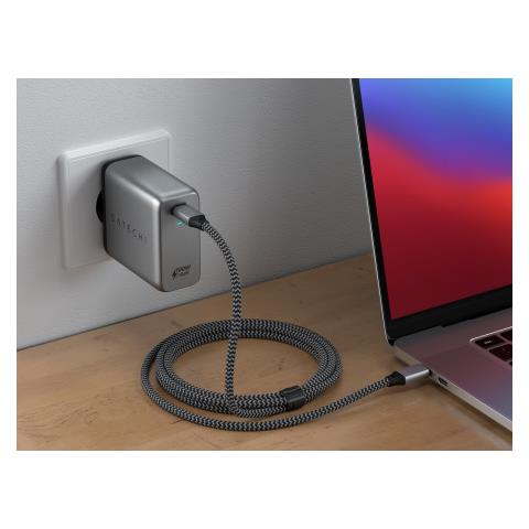 Caricatore da Muro USB-C PD GaN da 100 W Grigio - Foto 6