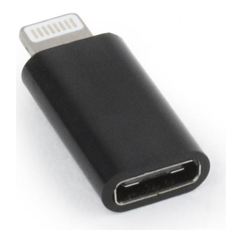 USB Type-C adapter (CF / 8pin M), Black - Foto 2