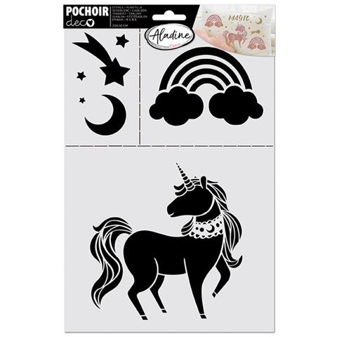 Stencil Di Decorazione - Unicorno - Foto 1