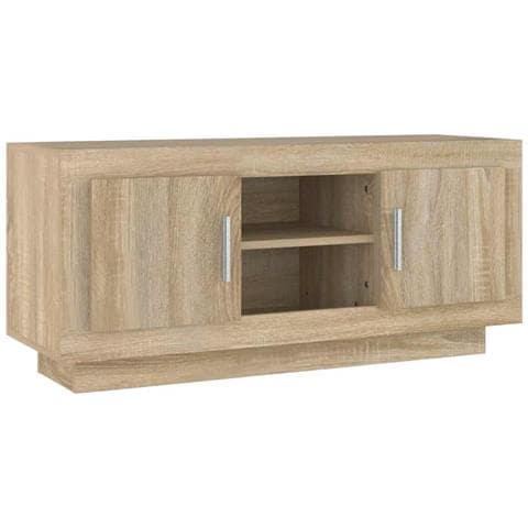Mobile Porta Tv Rovere Sonoma 102x35x45 Cm In Legno Multistrato - Foto 1