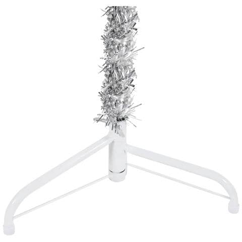 Albero Natale Artificiale Sottile A Metà Supporto Argento 240cm - Foto 2
