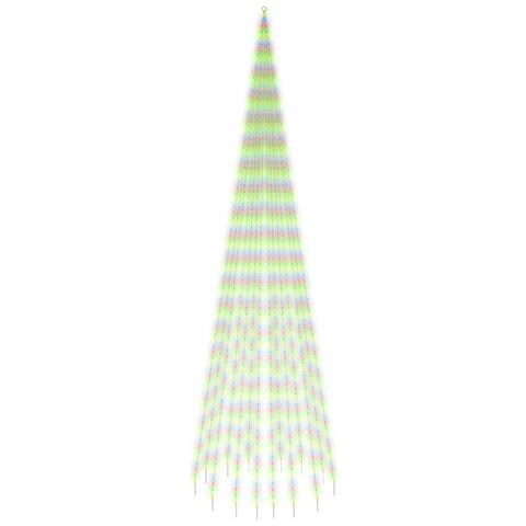Albero Di Natale Pennone Colorato 1134 Led 800 Cm - Foto 1