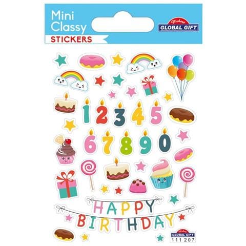 Adesivi - Compleanno, Candele E Numeri - 1,8 Cm - Foto 1