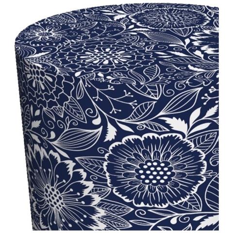 Pouf Granada, 40x40x40, Blu, Tessuto - Foto 2