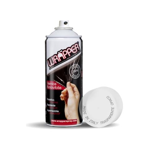 Wrapper, Pellicola Spray Rimovibile, 400 Ml - Trasparente Opaco - Foto 1