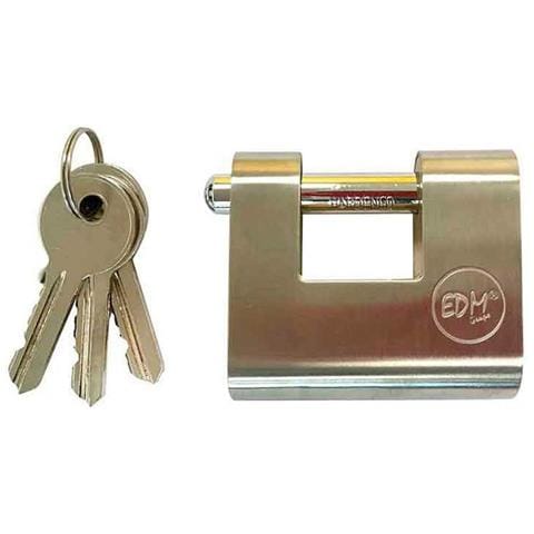 Lucchetto Con Chiave Di Sicurezza Ottone (5,05 X 4,85 X 2 Cm) - Foto 1