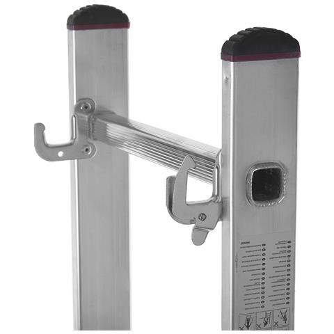 Scala Pieghevole A 6 Scalini 33369 Argentato Acciaio - Foto 2