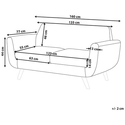 Copridivano 2 Posti Verde Smeraldo Bernes - Foto 2
