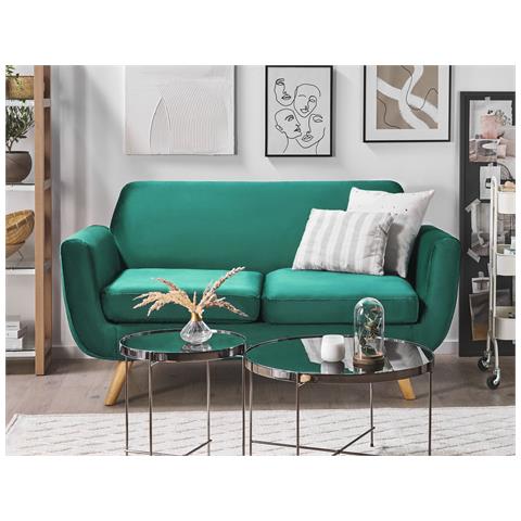 Copridivano 2 Posti Verde Smeraldo Bernes - Foto 1