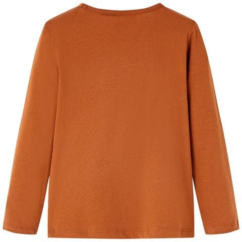 Maglietta Da Bambina A Maniche Lunghe Cognac 104 - Foto 2