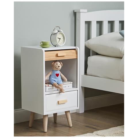 Comodino 1 Cassetto Nesika Bianco - Foto 1