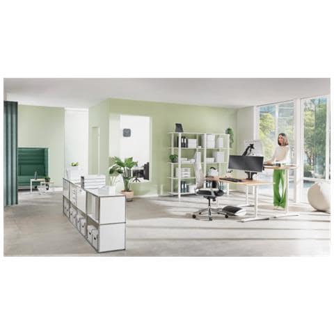 Leitz 65370089 Supporto Da Tavolo Per Tv A Schermo Piatto 81,3 Cm (32"") Grigio Scrivania - Foto 2