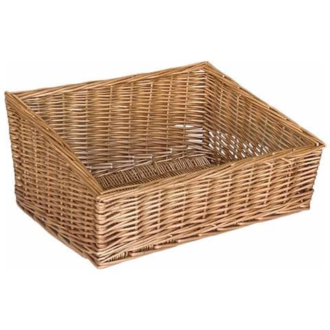 Cestaespositore Portapane In Vimini Rettangolare Cm 43,5 X 32 H 20 - Foto 1