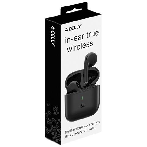 Celly COMPACTBK cuffia e auricolare Cuffie Wireless In-ear Musica e Chiamate USB tipo-C Nero - Foto 2