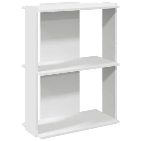 Libreria A 3 Ripiani Bianca 60x30x80 Cm In Legno Multistrato - Foto 2