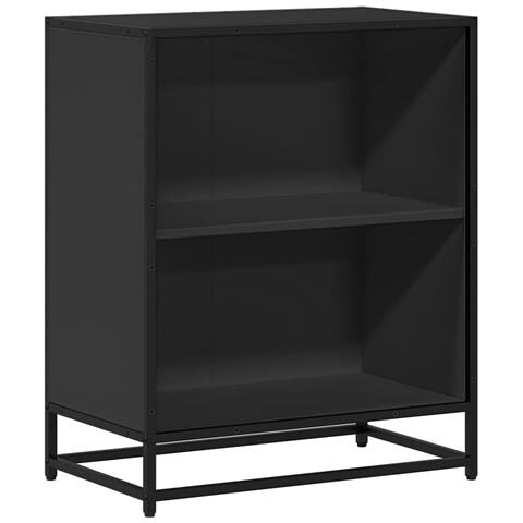 Libreria Nera 60x35x76 Cm In Legno Multistrato - Foto 2