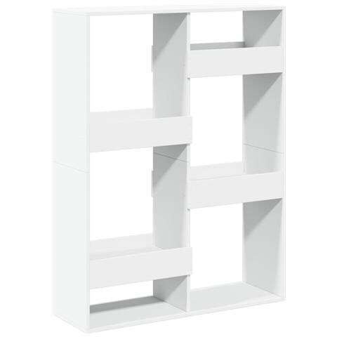 Libreria Bianca 100x33x135 Cm In Legno Multistrato - Foto 2