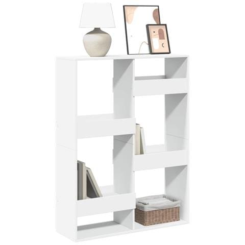 Libreria Bianca 100x33x135 Cm In Legno Multistrato - Foto 1