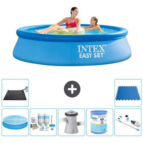 Piscina Fuori Terra - In Giro - 244x61 Cm - Blu - Include Accessori Coordinati A439 - Foto 1