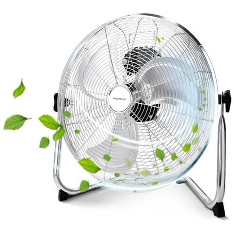 Ventilatore Da Pavimento Industriale Turbo In Acciaio 40 Cm 60 Watt - Foto 1