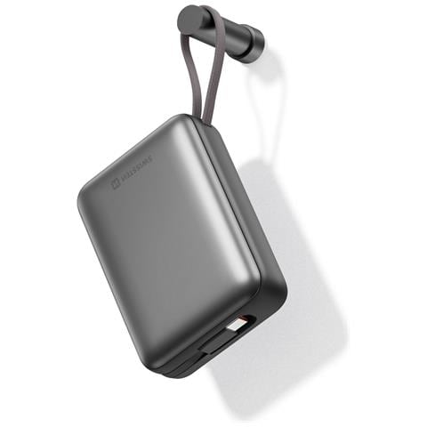 Batteria Esterna 20000mah Con Cavi Usb-c E Lightning Compatta, Argento - Foto 5