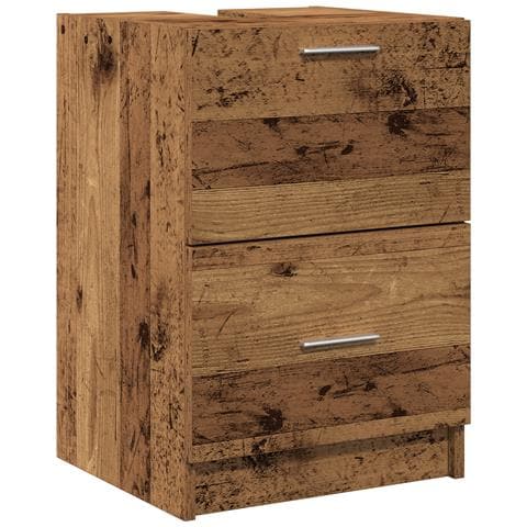 Armadietto per Lavandino Legno Vecchio 40x37x59 cm Legno Ingegnerizzato - Foto 1