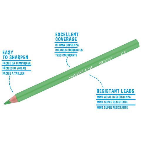 Matite Colorate in Resina Triangolari Maxi TITA 12 pz - Foto 2