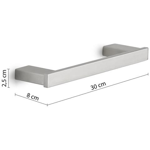 Portasalviette Cm 30 Da Muro In Acciaio Inox Aisi 304 E Cromall A521-30 Serie Maui Satinato - Foto 2