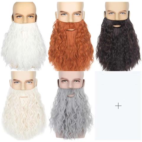 Barba Finta Per Cosplay Di Carnevale Pasquale - Trasformazione Istantanea! Brown - Foto 2