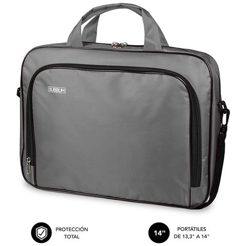 SUB-LB-1OLB031 borsa per laptop 35,6 cm (14") Borsa con caricamento dall'alto Grigio - Foto 1