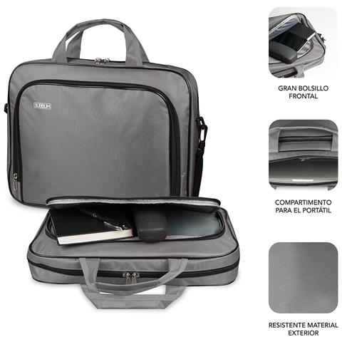 SUB-LB-1OLB031 borsa per laptop 35,6 cm (14") Borsa con caricamento dall'alto Grigio - Foto 2
