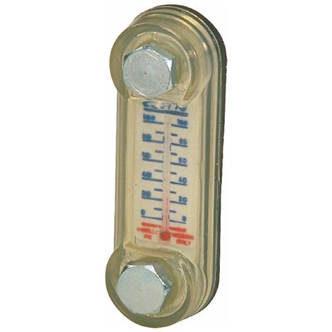 Indicatore Di Livello Con Termometro In Plastica Interasse 76mm Filetti M10 - Foto 1