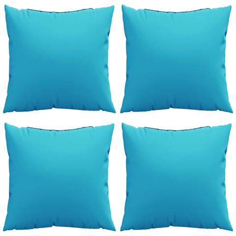 Cuscini da lanciare 4 pcs Turchese 40 x 40 cm Tessuto - Foto 1